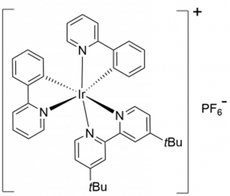 [Ir(ppy)2(dtbbpy)] PF6 CAS 编号：676525-77-2
   